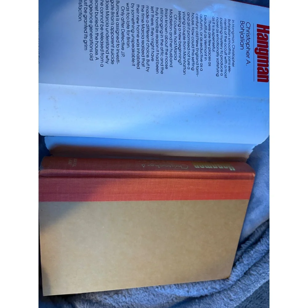 Hangman A Novel by Christopher A Bohjalian‎ 1991 First Edition Hardcover